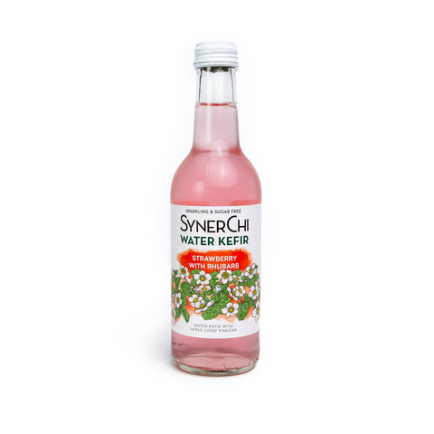 SynerChi Kefir - Strawberry with Rhubarb