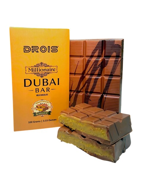 Drois Millionaire Dubai Chocolate Bar