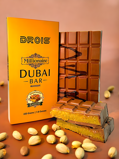 Drois Millionaire Dubai Chocolate Bar