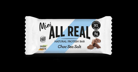 All Real Chocolate Sea salt Protein Bar Mini bar.