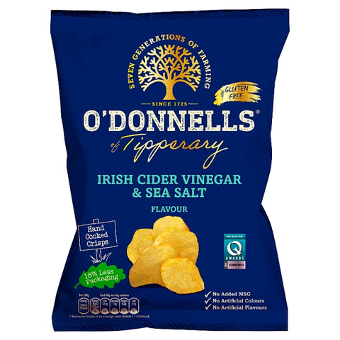 O'Donnells Crisps: Sea Salt & Irish Cider Vinegar