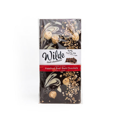 Wilde Irish Chocolate: Hazelnut Duet Dark Chocolate